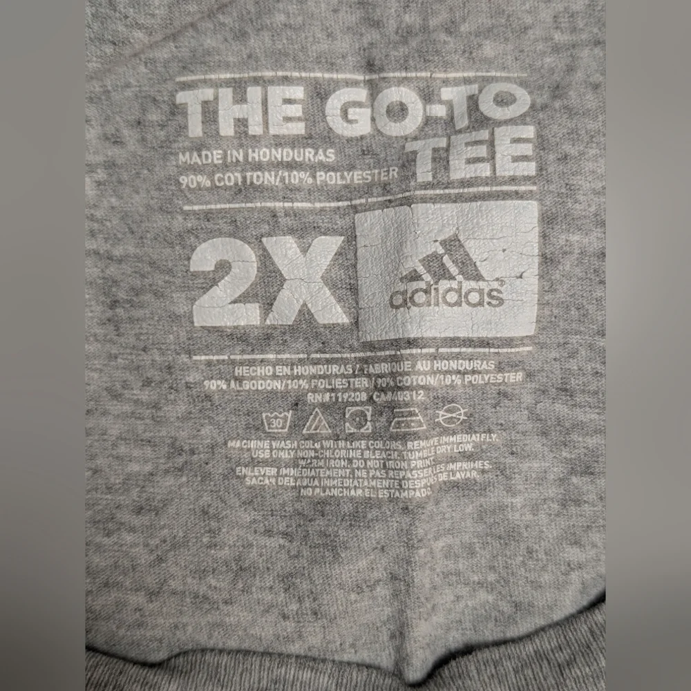 Men's Adidas Chicago Bulls Graphic Gray T-Shirt Size 2X